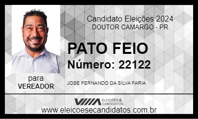 Candidato PATO FEIO 2024 - DOUTOR CAMARGO - Eleições