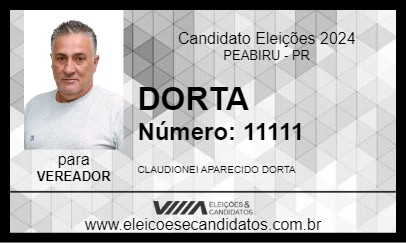 Candidato DORTA 2024 - PEABIRU - Eleições