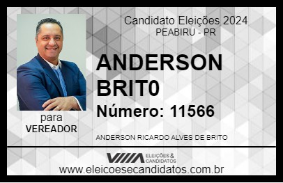 Candidato ANDERSON  BRIT0 2024 - PEABIRU - Eleições