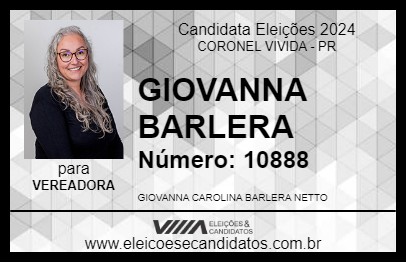 Candidato GIOVANNA BARLERA 2024 - CORONEL VIVIDA - Eleições