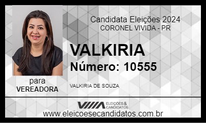 Candidato VALKIRIA 2024 - CORONEL VIVIDA - Eleições