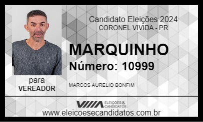 Candidato MARQUINHO 2024 - CORONEL VIVIDA - Eleições