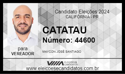 Candidato CATATAU 2024 - CALIFÓRNIA - Eleições