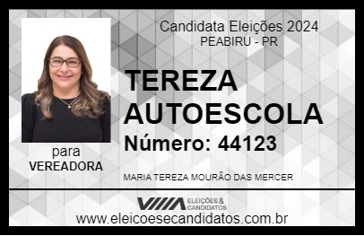 Candidato TEREZA AUTOESCOLA 2024 - PEABIRU - Eleições