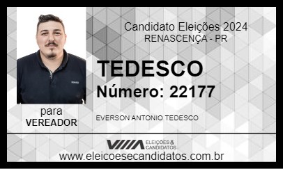 Candidato TEDESCO 2024 - RENASCENÇA - Eleições