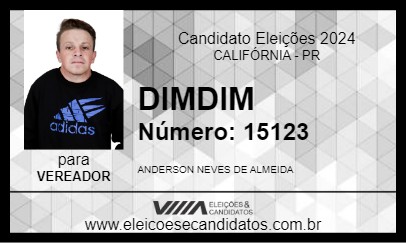 Candidato DIMDIM 2024 - CALIFÓRNIA - Eleições