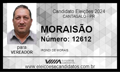 Candidato MORAISÃO 2024 - CANTAGALO - Eleições