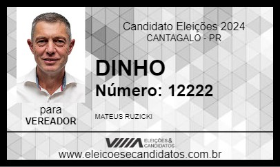 Candidato DINHO 2024 - CANTAGALO - Eleições