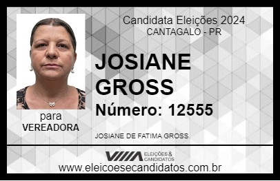 Candidato JOSIANE GROSS 2024 - CANTAGALO - Eleições