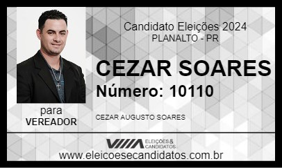 Candidato CEZAR SOARES 2024 - PLANALTO - Eleições