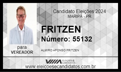 Candidato FRITZEN 2024 - MARIPÁ - Eleições