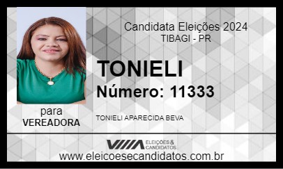 Candidato TONIELI 2024 - TIBAGI - Eleições