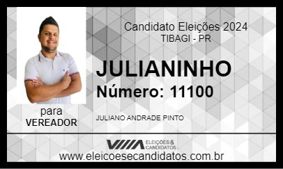 Candidato JULIANINHO 2024 - TIBAGI - Eleições