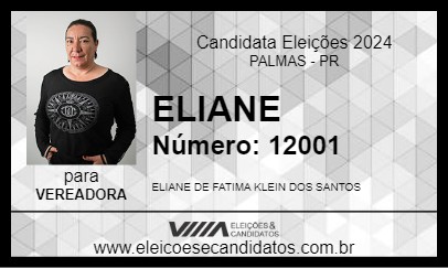 Candidato ELIANE 2024 - PALMAS - Eleições