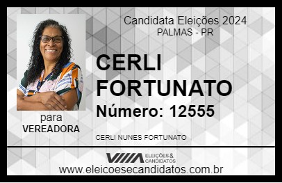 Candidato CERLI FORTUNATO 2024 - PALMAS - Eleições