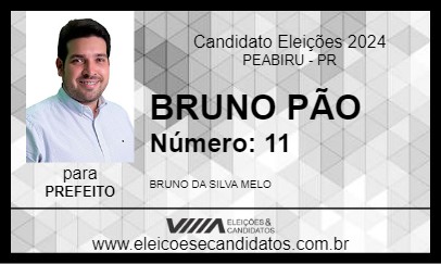 Candidato BRUNO PÃO 2024 - PEABIRU - Eleições