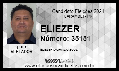 Candidato ELIEZER 2024 - CARAMBEÍ - Eleições