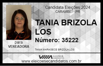 Candidato TANIA BRIZOLA LOS 2024 - CARAMBEÍ - Eleições