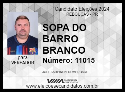 Candidato SOPA DO BARRO BRANCO 2024 - REBOUÇAS - Eleições