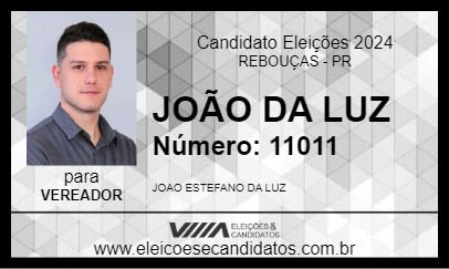 Candidato JOÃO DA LUZ 2024 - REBOUÇAS - Eleições