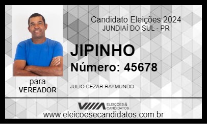 Candidato JIPINHO 2024 - JUNDIAÍ DO SUL - Eleições