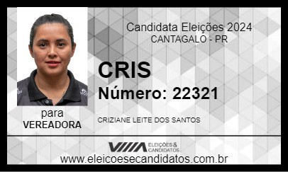 Candidato CRIS 2024 - CANTAGALO - Eleições