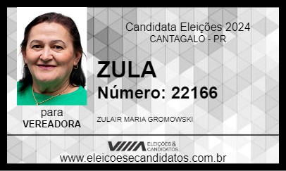 Candidato ZULA 2024 - CANTAGALO - Eleições