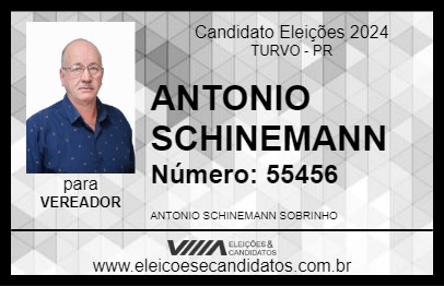 Candidato ANTONIO SCHINEMANN 2024 - TURVO - Eleições