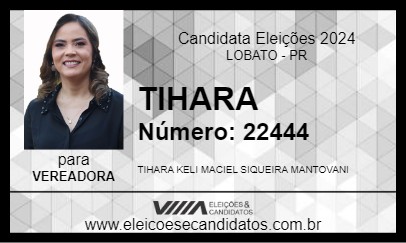 Candidato TIHARA 2024 - LOBATO - Eleições