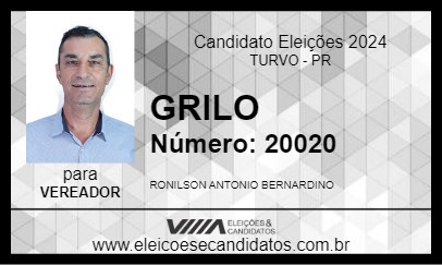 Candidato GRILO 2024 - TURVO - Eleições