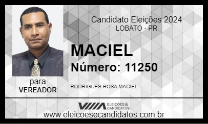 Candidato MACIEL 2024 - LOBATO - Eleições