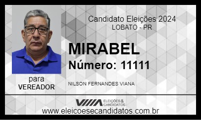 Candidato MIRABEL 2024 - LOBATO - Eleições