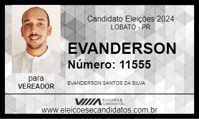 Candidato EVANDERSON 2024 - LOBATO - Eleições