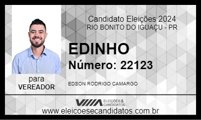 Candidato EDINHO 2024 - RIO BONITO DO IGUAÇU - Eleições