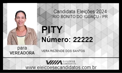 Candidato PITY 2024 - RIO BONITO DO IGUAÇU - Eleições