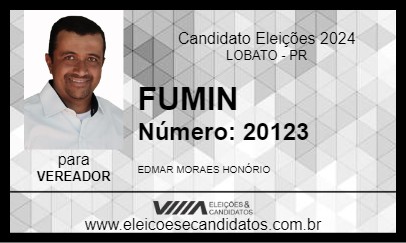 Candidato FUMIN 2024 - LOBATO - Eleições