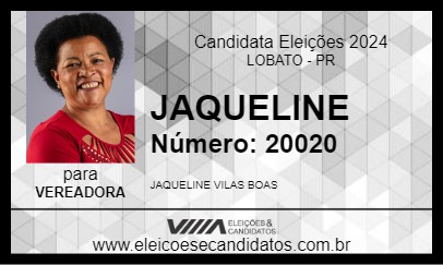 Candidato JAQUELINE 2024 - LOBATO - Eleições