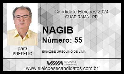 Candidato NAGIB 2024 - GUAPIRAMA - Eleições