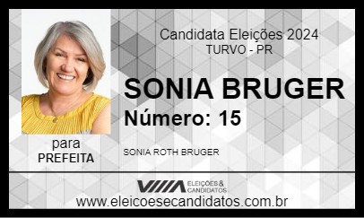 Candidato SONIA BRUGER 2024 - TURVO - Eleições