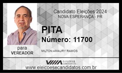 Candidato PITA 2024 - NOVA ESPERANÇA - Eleições