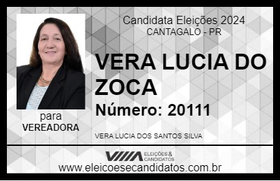 Candidato VERA LUCIA DO ZOCA 2024 - CANTAGALO - Eleições