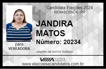 Candidato JANDIRA MATOS 2024 - RENASCENÇA - Eleições