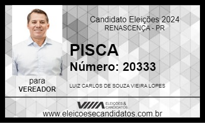 Candidato PISCA 2024 - RENASCENÇA - Eleições