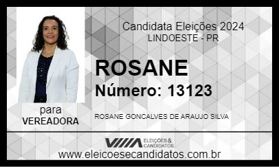 Candidato ROSANE 2024 - LINDOESTE - Eleições