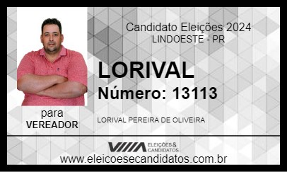 Candidato LORIVAL 2024 - LINDOESTE - Eleições