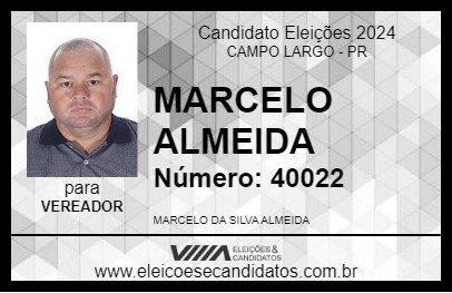 Candidato MARCELO ALMEIDA 2024 - CAMPO LARGO - Eleições