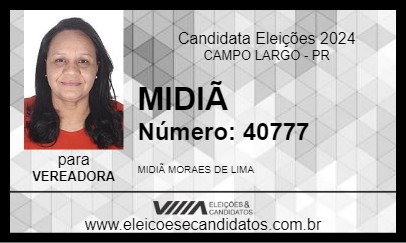 Candidato MIDIÃ 2024 - CAMPO LARGO - Eleições