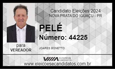 Candidato PELÉ 2024 - NOVA PRATA DO IGUAÇU - Eleições