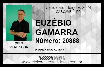 Candidato EUZÉBIO GAMARRA 2024 - CASCAVEL - Eleições