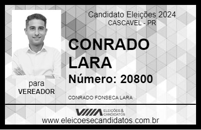 Candidato CONRADO LARA 2024 - CASCAVEL - Eleições